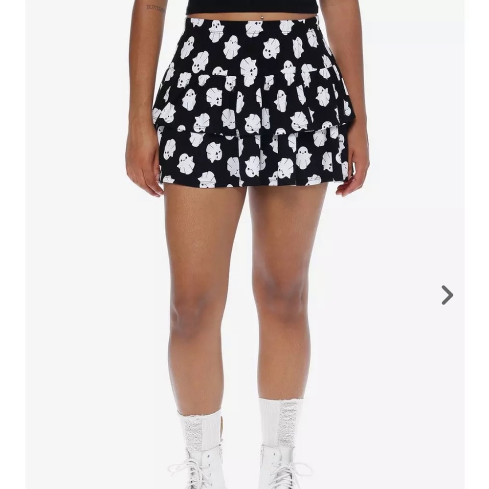 Sweet Society Kawaii Ghost Tiered Skirt